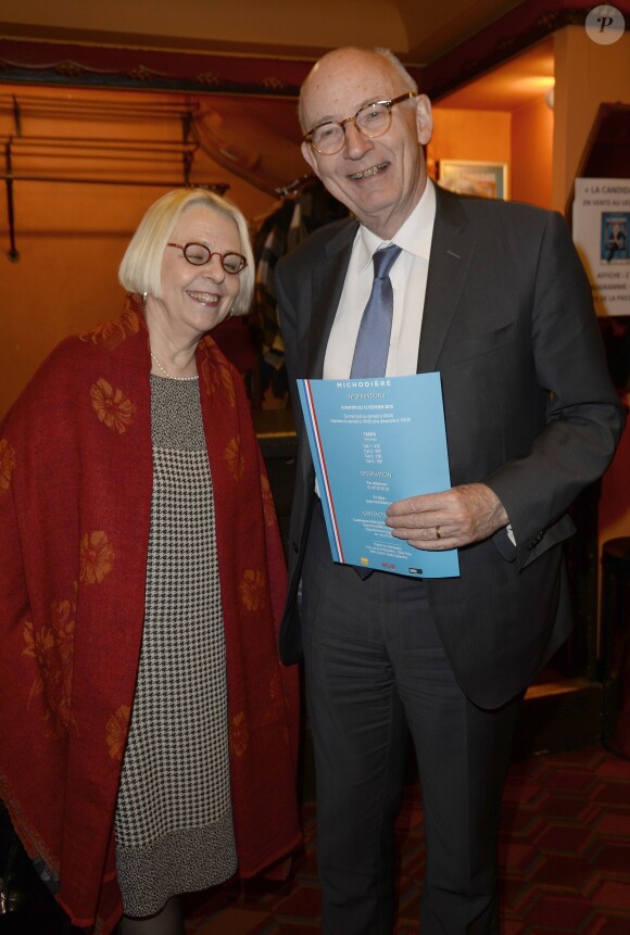 Exclusif - Guest - Députés et sénateurs à la pièce de théâtre "La Candidate" avec Amanda Lear à La Michodière à Paris. Le 27 avril 2016 © Coadic Guirec / Bestimage