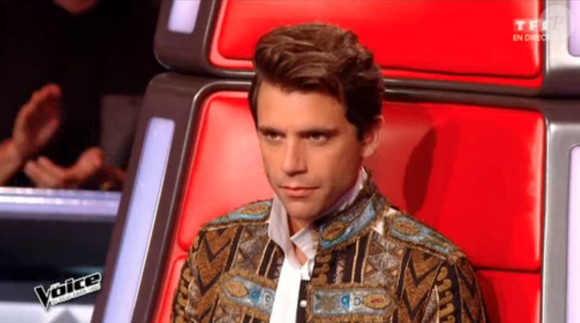 Mika, dans The Voice 5, sur TF1, le samedi 30 avril 2016.