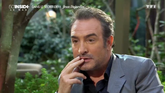 L'acteur Jean Dujardin parle de sa fille dans "50 mn Inside" sur TF1, le 30 avril 2016.