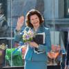 La reine Silvia et le roi Carl Gustav de Suède - Le roi Carl Gustav de Suède reçoit les membres de l'académie artistique et humaniste à l'opera Royal de Stockholm le 29 avril 2016.
