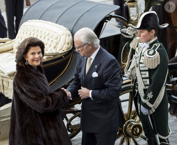 La reine Silvia et le roi Carl Gustav de Suède - Un concert est donné pour le 70e anniversaire du roi Carl Gustav de Suède au Musée Nordic, à Stockholm. Le 29 avril 2016