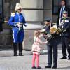 Le roi Carl Gustav de Suède - Cérémonie des forces armées suédoises pour le 70ème anniversaire du roi Carl Gustav de Suède dans la cour du palais royal à Stockholm. Le 30 avril 2016