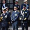 Le roi Carl Gustav de Suède - Cérémonie des forces armées suédoises pour le 70ème anniversaire du roi Carl Gustav de Suède dans la cour du palais royal à Stockholm. Le 30 avril 2016