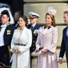La princesse Sofia (Hellqvist), la princesse Madeleine et son mari Chris O'Neill, la reine Silvia - Cérémonie des forces armées suédoises pour le 70ème anniversaire du roi Carl Gustav de Suède dans la cour du palais royal à Stockholm. Le 30 avril 2016