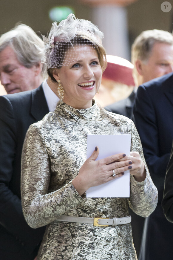 La princesse Märtha Louise de Norvège - Cérémonie à l'hôtel de ville de Stockholm pour le 70ème anniversaire du roi Carl Gustav de Suède. Le 30 avril 2016