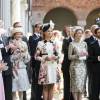 La reine Silvia de Suède, la princesse Madeleine de Suède, la princesse Märtha Louise de Norveège et le prince Carl Philip de Suède - Cérémonie à l'hôtel de ville de Stockholm pour le 70ème anniversaire du roi Carl Gustav de Suède. Le 30 avril 2016