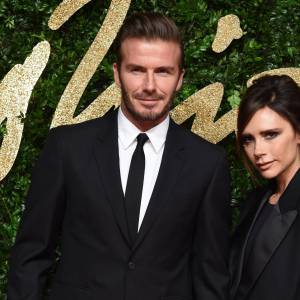 David Beckham et sa femme Victoria Beckham au British Fashion Awards 2015 à Londres, le 23 novembre 2015