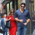 Sofia Vergara et son fiancé Joe Manganiello dans les rues de New York, le 23 septembre 2015.