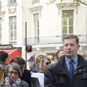 George Pau-Langevin à l'inauguration de la place Henri Salvador au 43, boulevard des Capucines à Paris le 3 mai 2016