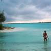 Laeticia Hallyday lors de son dernier jour à Bora Bora, avril 2016. Instagram