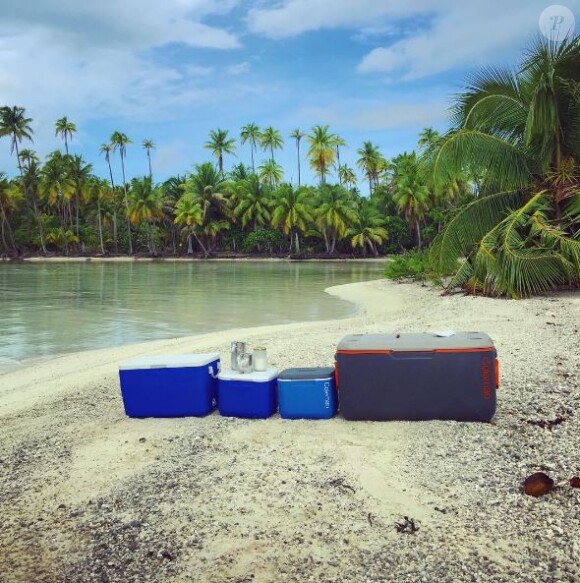 Le clan Hallyday a posé ses valises à Tahiti. Instagram, mai 2016
