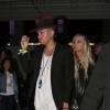 Ashlee Simpson et son mari Evan Ross arrivent au concert de Rihanna à Los Angeles, le 4 mai 2016