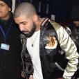 Drake quittant la boîte de nuit Tramp avec Rihanna à Londres le 24 février 2016