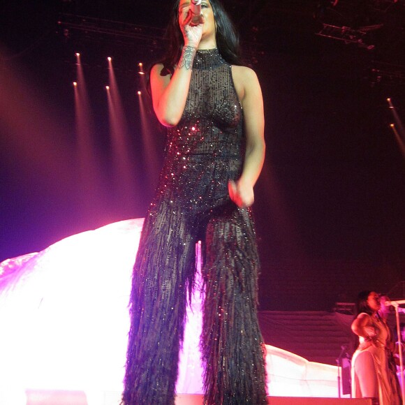 Rihanna en concert au Forum à Inglewood pour sa tournée "Anti World Tour" le 3 mai 2016