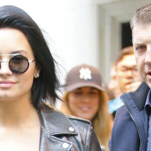 Demi Lovato à la sortie de son hôtel à New York, le 3 mai 2016.