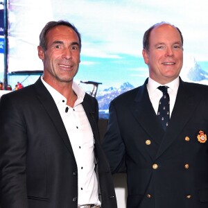 Mike Horn présente sa nouvelle expédition en présence du prince Albert II de Monaco au Yacht Club de Monaco le 6 mai 2016. ©Bruno Bebert/Bestimage