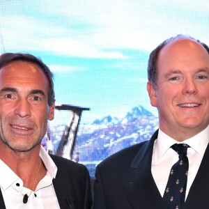 Mike Horn présente sa nouvelle expédition en présence du prince Albert II de Monaco au Yacht Club de Monaco le 6 mai 2016. ©Bruno Bebert/Bestimage