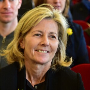 Claire Chazal - Lancement de l'opération "Une jonquille pour Curie" à la mairie du Vème arrondissement à Paris. Le 15 mars 2016 © Giancarlo Gorassini / Bestimage