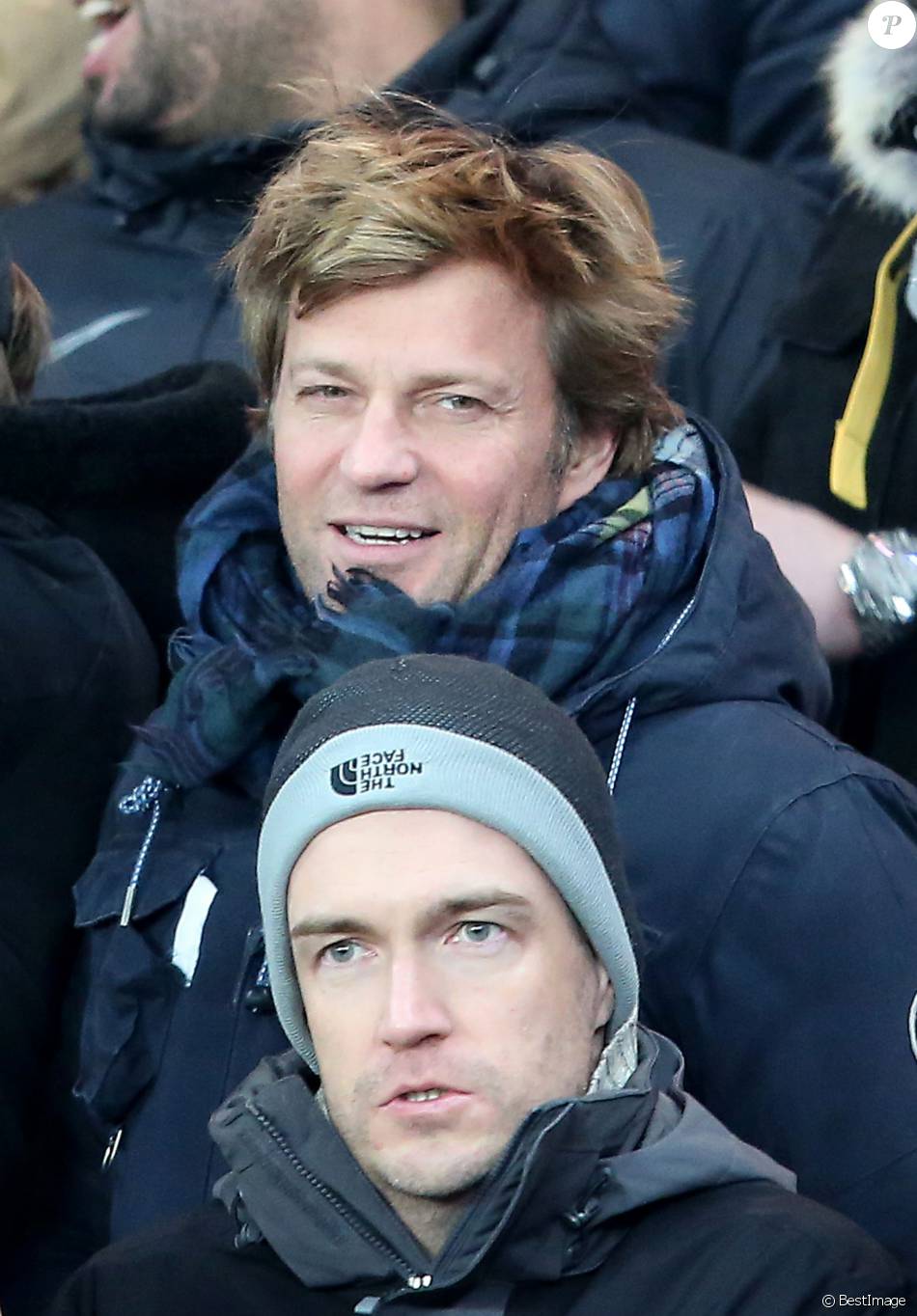 Mathieu Delahousse Et Laurent Delahousse Sont-ils Frères Laurent Delahousse - People au match des huitièmes de finale aller de