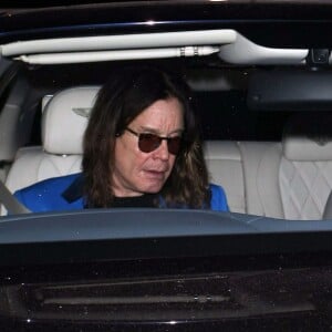 Sharon et Ozzy Osbourne à la sortie du restaurant Craig's à West Hollywood, le 8 avril 2015 