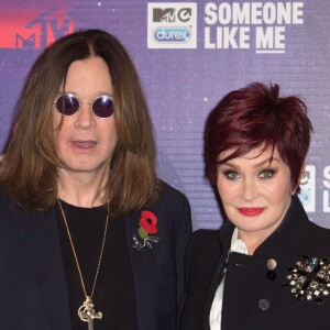 Ozzy et Sharon Osbourne aux MTV Europe Music Awards 2014 à "The Hydro" le 9 Novembre 2014 à Glasgow, Ecosse