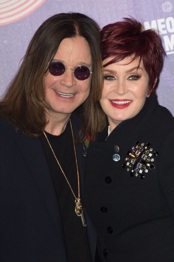 Ozzy et Sharon Osbourne aux MTV Europe Music Awards 2014 à "The Hydro" le 9 Novembre 2014 à Glasgow, Ecosse