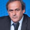 Michel Platini (président de l'UEFA) lors de la conférence de presse pour l'ouverture de la billetterie de l'Euro 2016 à Paris, le 10 juin 2015, qui se tiendra en France du 10 juin au 10 juillet 2016.