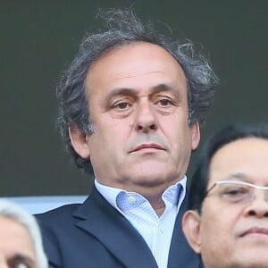 Michel Platini - People au Match d'ouverture de la Coupe du Monde 2014 au Brésil qui oppose le Brésil à la Croatie à Sao Paulo le 12 juin 2014.