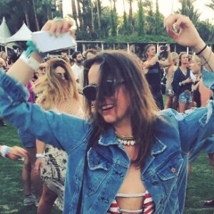 Pauline Ducruet à Coachella sur une photo postée sur son compte Instagram le 16 avril 2016