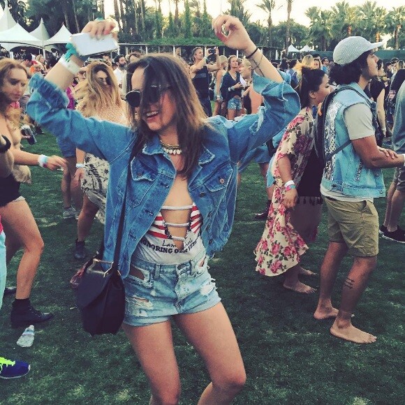 Pauline Ducruet à Coachella sur une photo postée sur son compte Instagram le 16 avril 2016