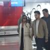 Cheryl Cole et Liam Payne à l'aéroport de Paris-Charles-de-Gaulle le 9 mai 2016