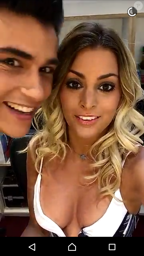 Mélanie des "Anges 8" et Martial sur Snapchat, le 12 mai 2016