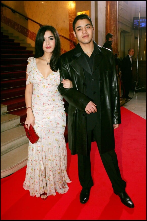 Sabrina Ouazani et Osman Elkharraz à la cérémonie des César en février 2005
