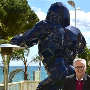 Marco Bellocchio, Valério Mastandrea - Photocall du film "Fais de beaux rêves" sur la terrasse de la Suite Sandra & Co lors du 69ème Festival International du Film de Cannes. Le 12 mai 2016