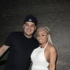 Blac Chyna, enceinte et son fiancé Rob Kardashian fêtent son anniversaire au G5ive Strip Club à Miami, le 11 mai 2016. La jeune femme fête ses 28 ans.
