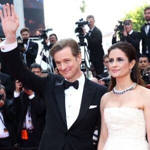 Colin Firth et sa femme Livia Giuggioli - Montée des marches du film "Loving" lors du 69ème Festival International du Film de Cannes. Le 16 mai 2016. © Borde-Jacovides-Moreau/Bestimage