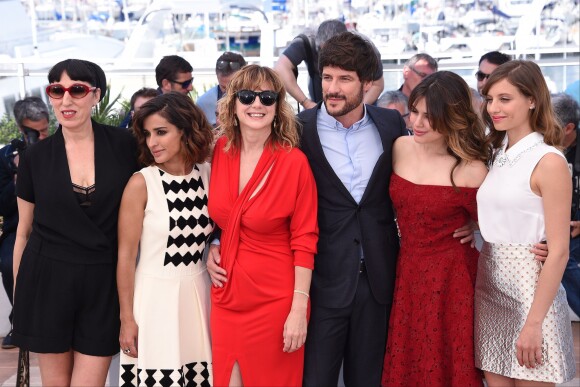 Rossy De Palma, Imma Cuesta, Emma Suarez, Daniel Grao, Adriana Ugarte, Michelle Jenner - Photocall du film "Julieta" lors du 69ème Festival International du Film de Cannes. Le 17 mai 2016
