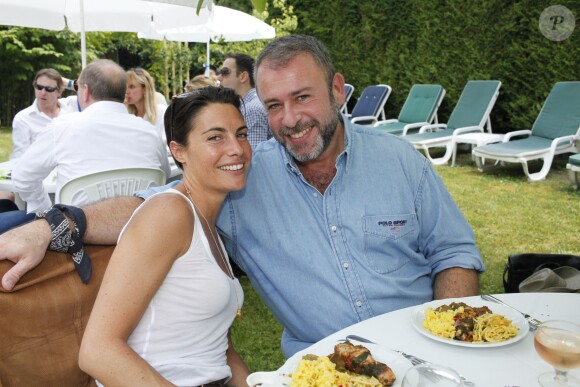 Alessandra Sublet et Emmanuel Maubert - Garden Party chez Babette de Rozières. Le 27 juin 2010
