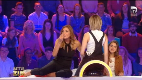 Ariane Brodier invitée de Jean-Marc Généreux et Amélie Bitoun, dans "Battle Zik", sur D17, le 17 mai 2016