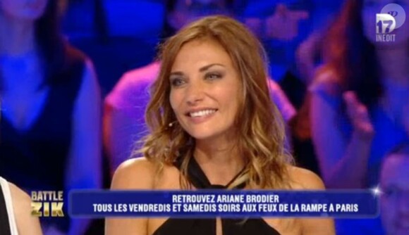 Ariane Brodier souriante dans "Battle Zik", sur D17, le 17 mai 2016