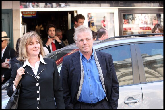 Daniel Cohn-Bendit et sa femme - Hommage à Marie-France Pisier à Paris. En 2011.