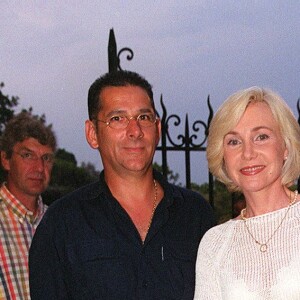 Michèle Torr et son mari Jean-Pierre Murzilli au festival de Ramatuelle, le 3 août 1999