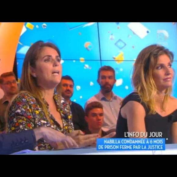 Valérie Bénaïm soutient Nabilla Benattia, dans "TPMP", le 19 mai 2016, sur D8