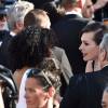 Luc Besson avec sa femme Virginie Silla et son ex-femme Milla Jovovich à la montée des marches du film "The Last Face" lors du 69ème Festival International du Film de Cannes le 20 mai 2016. © Lionel Urman / Bestimage