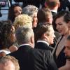 Luc Besson avec sa femme Virginie Silla et son ex-femme Milla Jovovich à la montée des marches du film "The Last Face" lors du 69ème Festival International du Film de Cannes le 20 mai 2016. © Lionel Urman / Bestimage