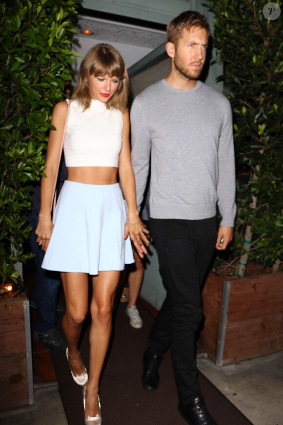 Taylor Swift et Calvin Harris vont dîner chez Giorgio Baldi à Santa Monica, Los Angeles, le 11 août 2015