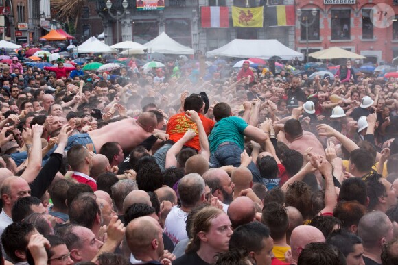 Ducasse de Mons, en Belgique, le 22 mai 2016