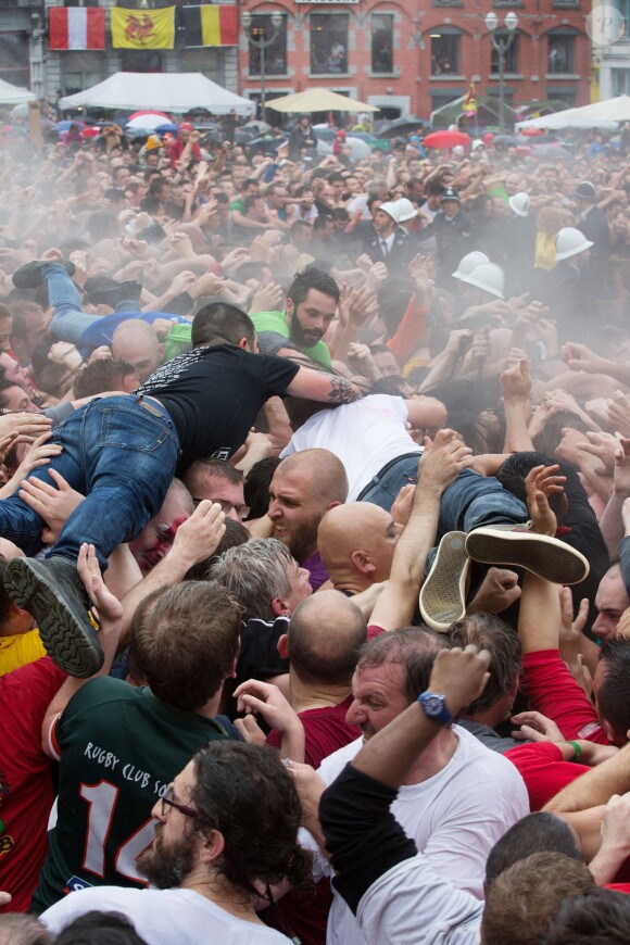 Ducasse de Mons, en Belgique, le 22 mai 2016