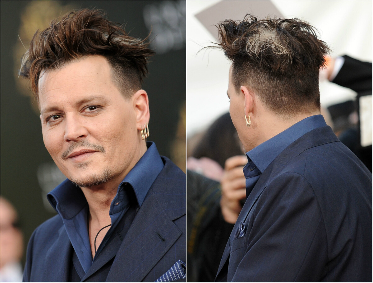 Photo : Johnny Depp dévoile son étrange nouvelle coupe de cheveux
