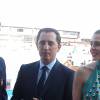 Gad Elmaleh et Charlotte Casiraghi arrivant à la soirée pour l'inauguration du nouveau Yacht Club de Monaco, Port Hercule, le 20 juin 2014.